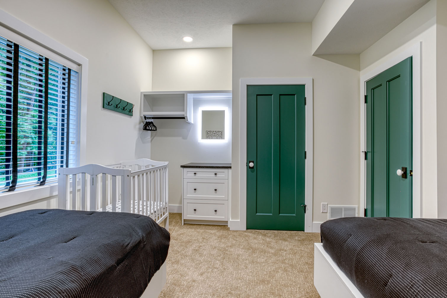Lower Level Recreational Room w/ Baby Crib